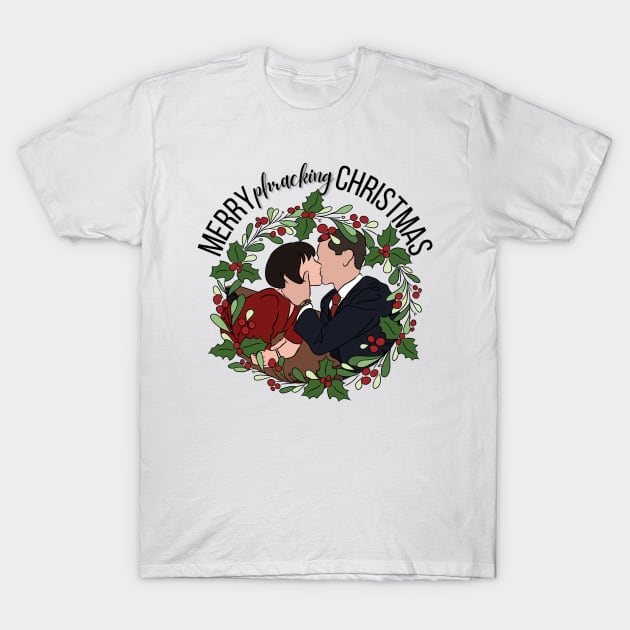 Merry Phracking Christmas T-Shirt by acrazyobsession